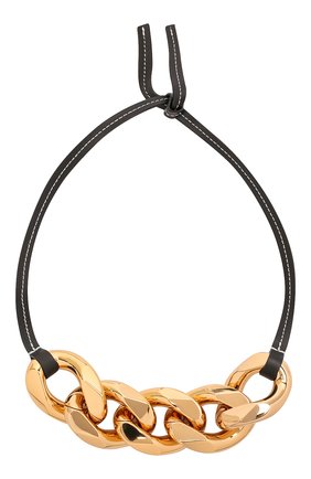 Женское колье JW ANDERSON золотого цвета по цене 35250 руб., арт. AC0125 LA0001 | Фото 1 Женское колье JW ANDERSON золотого цвета, арт. AC0125 LA0001 | Фото 1 (Материал: Металл)