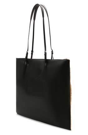 Женский сумка-тоут holster medium JIL SANDER светло-коричневого цвета, арт. JSPT852585-WTB69163 | Фото 3 (Сумки-технические: Сумки-шопперы; Размер: medium; Материал: Натуральная кожа)
