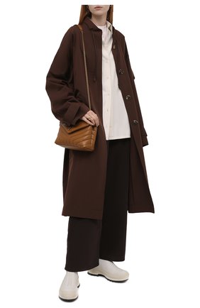 Женские кожаные ботинки JIL SANDER кремвого цвета по цене 83850 руб., арт. JP37002A-14513 | Фото 2 Женские кожаные ботинки JIL SANDER кремвого цвета, арт. JP37002A-14513 | Фото 2 (Каблук высота: Низкий; Подошва: Платформа; Материал внутренний: Натуральная кожа; Женское Кросс-КТ: Челси-ботинки)