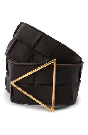 Женский кожаный ремень BOTTEGA VENETA темно-коричневого цвета по цене 57450 руб., арт. 651252/VMAY2 | Фото 1 Женский кожаный ремень BOTTEGA VENETA темно-коричневого цвета, арт. 651252/VMAY2 | Фото 1 (Кросс-КТ: Широкие)