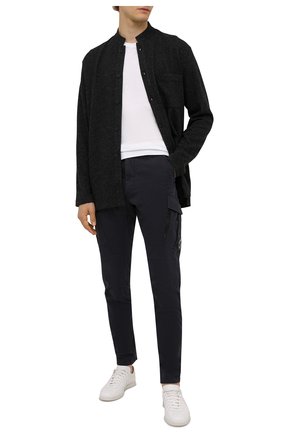 Мужской шерстяной кардиган YOHJI YAMAMOTO темно-серого цвета по цене 47100 руб., арт. HX-T61-172 | Фото 2 Мужской шерстяной кардиган YOHJI YAMAMOTO темно-серого цвета, арт. HX-T61-172 | Фото 2 (Длина (для топов): Удлиненные; Материал внешний: Шерсть; Рукава: Длинные; Мужское Кросс-КТ: Кардиган-одежда; Стили: Минимализм)