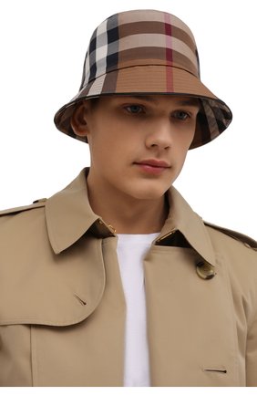Мужская хлопковая панама BURBERRY бежевого цвета по цене 34000 руб., арт. 8041616 | Фото 2 Мужская хлопковая панама BURBERRY бежевого цвета, арт. 8041616 | Фото 2 (Материал: Хлопок, Текстиль)