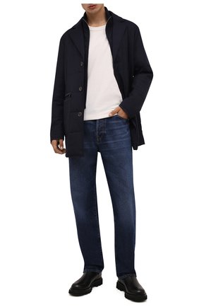 Мужская утепленная куртка CANALI синего цвета, арт. 010379/SG02130 | Фото 2 (Материал подклада: Синтетический материал; Материал внешний: Шерсть; Кросс-КТ: Куртка; Рукава: Длинные; Длина (верхняя одежда): До середины бедра; Мужское Кросс-КТ: утепленные куртки; Стили: Классический)
