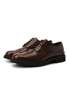 Мужские кожаные дерби TOD’S коричневого цвета по цене 62850 руб., арт. XXM06H0EP60AKT | Фото 1 Мужские кожаные дерби TOD’S коричневого цвета, арт. XXM06H0EP60AKT | Фото 1 (Материал внутренний: Натуральная кожа; Стили: Классический; Мужское Кросс-КТ: Броги-обувь; Материал внешний: Кожа)