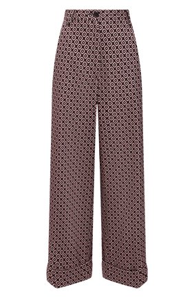 Женские хлопковые брюки DRIES VAN NOTEN бордового цвета по цене 61350 руб., арт. 212-030903-3066 | Фото 1 Женские хлопковые брюки DRIES VAN NOTEN бордового цвета, арт. 212-030903-3066 | Фото 1 (Материал внешний: Хлопок; Стили: Гламурный; Длина (брюки, джинсы): Укороченные, Стандартные; Силуэт Ж (брюки и джинсы): Широкие)