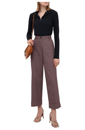 Женские хлопковые брюки DRIES VAN NOTEN бордового цвета по цене 61350 руб., арт. 212-030903-3066 | Фото 2 Женские хлопковые брюки DRIES VAN NOTEN бордового цвета, арт. 212-030903-3066 | Фото 2 (Материал внешний: Хлопок; Стили: Гламурный; Длина (брюки, джинсы): Укороченные, Стандартные; Силуэт Ж (брюки и джинсы): Широкие)