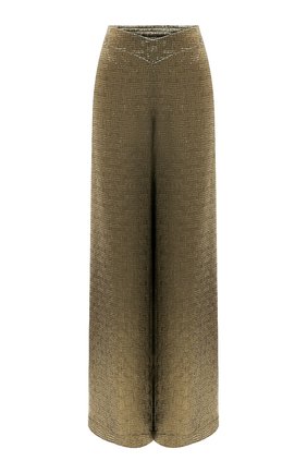 Женские шелковые брюки LANVIN золотого цвета по цене 95200 руб., арт. RW-TR0002-4966-A21 | Фото 1 Женские шелковые брюки LANVIN золотого цвета, арт. RW-TR0002-4966-A21 | Фото 1 (Материал внешний: Шелк, Синтетический материал; Материал подклада: Шелк; Длина (брюки, джинсы): Стандартные; Стили: Гламурный; Силуэт Ж (брюки и джинсы): Широкие)