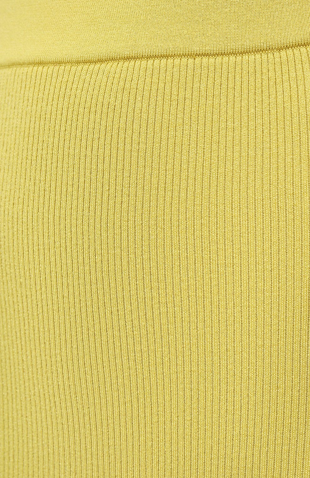 Женская юбка из кашемира и шелка TOM FORD желтого цвета, арт. GCK097-YAX320 | Фото 5 (Материал внешний: Шерсть, Кашемир; Стили: Гламурный; Кросс-КТ: Трикотаж; Женское Кросс-КТ: Юбка-одежда; Длина Ж (юбки, платья, шорты): Миди)