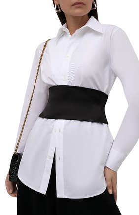 Женский пояс из вискозы и шелка TOM FORD черного цвета по цене 54550 руб., арт. WB0004-FAX882 | Фото 2 Женский пояс из вискозы и шелка TOM FORD черного цвета, арт. WB0004-FAX882 | Фото 2 (Материал: Текстиль, Вискоза; Кросс-КТ: Широкие)