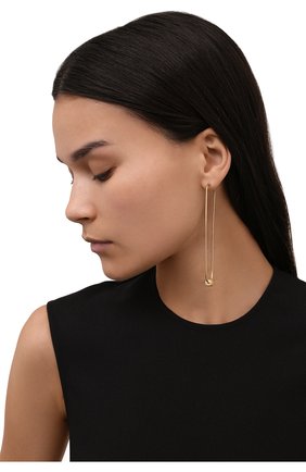 Женские серьги BRUNELLO CUCINELLI золотого цвета по цене 124000 руб., арт. M0RW9LA32 | Фото 2 Женские серьги BRUNELLO CUCINELLI золотого цвета, арт. M0RW9LA32 | Фото 2 (Материал: Серебро)