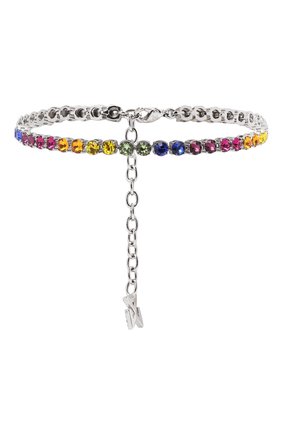 Мужского анклет AMINA MUADDI разноцветного цвета по цене 37850 руб., арт. TENNIS ANKLET/CRYSTALS SILVER BASE/SWA/RAINB0W | Фото 1 Мужского анклет AMINA MUADDI разноцветного цвета, арт. TENNIS ANKLET/CRYSTALS SILVER BASE/SWA/RAINB0W | Фото 1