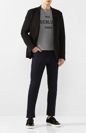 Мужские замшевые кеды LANVIN черного цвета по цене 33100 руб., арт. FM-SKDBB1-VBAL-P15 | Фото 2 Мужские замшевые кеды LANVIN черного цвета, арт. FM-SKDBB1-VBAL-P15 | Фото 2