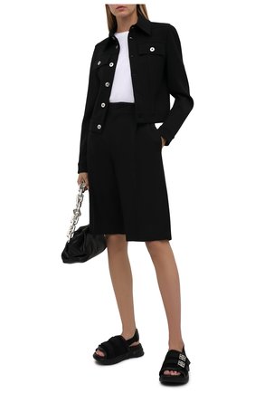Женские кожаные сандалии marshmallow GIVENCHY черного цвета по цене 59950 руб., арт. BE305SE14B | Фото 2 Женские кожаные сандалии marshmallow GIVENCHY черного цвета, арт. BE305SE14B | Фото 2 (Материал внутренний: Натуральная кожа; Подошва: Платформа; Материал внешний: Кожа)