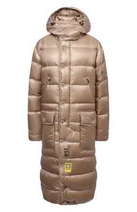 Женский пуховик r13 x brumal R13 бежевого цвета по цене 128500 руб., арт. R13/M1431D09 | Фото 1 Женский пуховик r13 x brumal R13 бежевого цвета, арт. R13/M1431D09 | Фото 1 (Материал внешний: Синтетический материал; Материал утеплителя: Пух и перо; Рукава: Длинные; Длина (верхняя одежда): Длинные; Материал подклада: Синтетический материал; Стили: Спорт-шик; Кросс-КТ: Куртка, Пуховик)