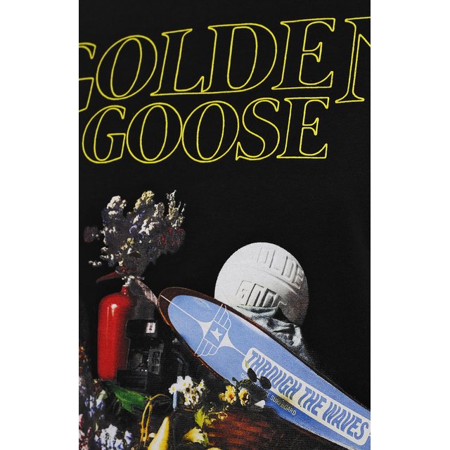 фото Хлопковая футболка golden goose deluxe brand