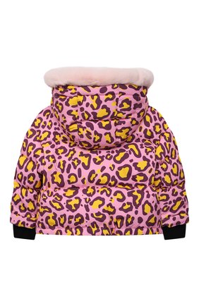 Детская пуховая куртка DOLCE & GABBANA розового цвета по цене 76300 руб., арт. L5JBJU/G7A6Q/2-6 | Фото 2 Детская пуховая куртка DOLCE & GABBANA розового цвета, арт. L5JBJU/G7A6Q/2-6 | Фото 2 (Материал утеплителя: Пух и перо; Рукава: Длинные; Материал подклада: Синтетический материал; Материал внешний: Синтетический материал; Девочки Кросс-КТ: Пуховик-верхняя одежда; Кросс-КТ: Сезон: зима; Ростовка одежда: 3 года | 98 см, 4 года | 104 см, 5 лет | 110 см, 6 лет | 116 см)