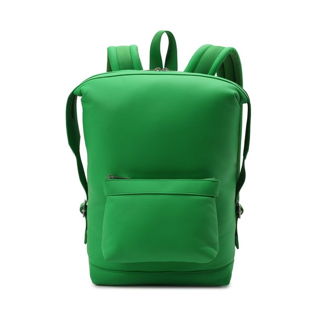 Кожаный рюкзак Bottega Veneta цвет зелёный