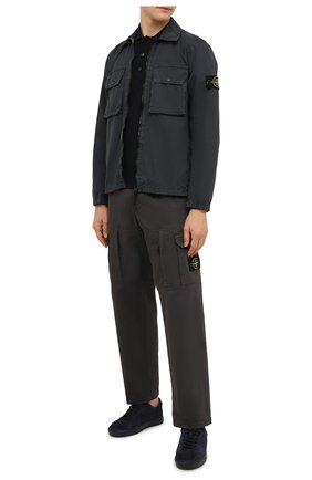 Мужское шерстяное поло STONE ISLAND темно-синего цвета по цене 26800 руб., арт. 7515512A1 | Фото 2 Мужское шерстяное поло STONE ISLAND темно-синего цвета, арт. 7515512A1 | Фото 2 (Материал внешний: Шерсть; Застежка: Пуговицы; Рукава: Длинные; Длина (для топов): Стандартные; Кросс-КТ: Трикотаж; Стили: Кэжуэл)