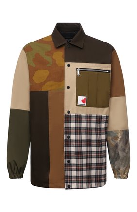 Мужская хлопковая куртка DSQUARED2 разноцветного цвета, арт. S74AM1180/S41794 | Фото 1 (Длина (верхняя одежда): До середины бедра; Рукава: Длинные; Материал внешний: Хлопок; Материал подклада: Синтетический материал; Кросс-КТ: Куртка, Ветровка; Стили: Гранж)