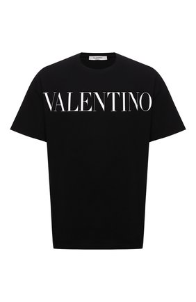 Мужская хлопковая футболка VALENTINO черного цвета по цене 37700 руб., арт. WV0MG10W7SS | Фото 1 Мужская хлопковая футболка VALENTINO черного цвета, арт. WV0MG10W7SS | Фото 1 (Рукава: Короткие; Длина (для топов): Стандартные; Материал внешний: Хлопок; Принт: С принтом; Стили: Кэжуэл)