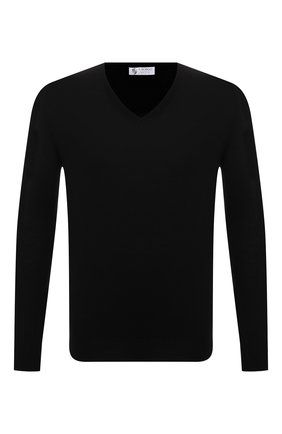 Мужской шерстяной пуловер IL BORGO CASHMERE черного цвета по цене 37200 руб., арт. 54-1207G0 | Фото 1 Мужской шерстяной пуловер IL BORGO CASHMERE черного цвета, арт. 54-1207G0 | Фото 1 (Рукава: Длинные; Длина (для топов): Стандартные; Материал внешний: Шерсть; Мужское Кросс-КТ: Пуловеры; Вырез: V-образный; Принт: Без принта; Стили: Кэжуэл)