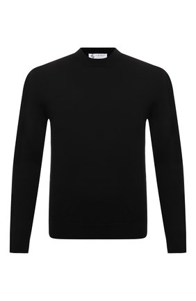Мужской джемпер из кашемира и шелка IL BORGO CASHMERE черного цвета по цене 49950 руб., арт. 54-1206-02G0 | Фото 1 Мужской джемпер из кашемира и шелка IL BORGO CASHMERE черного цвета, арт. 54-1206-02G0 | Фото 1 (Рукава: Длинные; Материал внешний: Шелк, Шерсть, Кашемир; Длина (для топов): Стандартные; Мужское Кросс-КТ: Джемперы; Вырез: Круглый; Принт: Без принта; Стили: Кэжуэл)