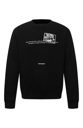 Мужской хлопковый свитшот TEE LIBRARY черного цвета по цене 9395 руб., арт. TFK-SW-26 | Фото 1 Мужской хлопковый свитшот TEE LIBRARY черного цвета, арт. TFK-SW-26 | Фото 1 (Длина (для топов): Стандартные; Материал внешний: Хлопок; Рукава: Длинные; Мужское Кросс-КТ: свитшот-одежда; Принт: С принтом; Стили: Гранж)