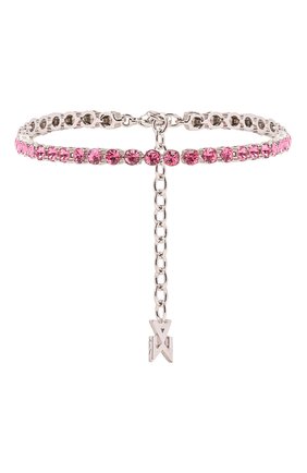 Мужского анклет AMINA MUADDI розового цвета по цене 37850 руб., арт. TENNIS ANKLET/CRYSTALS SILVER BASE/SWA | Фото 1 Мужского анклет AMINA MUADDI розового цвета, арт. TENNIS ANKLET/CRYSTALS SILVER BASE/SWA | Фото 1