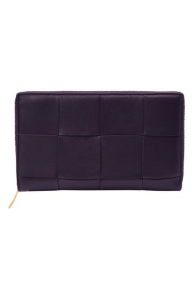 Женские кожаный кошелек maxi intreccio BOTTEGA VENETA фиолетового цвета по цене 57450 руб., арт. 651368/VCQC1 | Фото 1 Женские кожаный кошелек maxi intreccio BOTTEGA VENETA фиолетового цвета, арт. 651368/VCQC1 | Фото 1