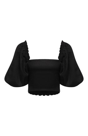 Женский льняной топ FAITHFULL THE BRAND черного цвета по цене 22800 руб., арт. FF1905-BLK | Фото 1 Женский льняной топ FAITHFULL THE BRAND черного цвета, арт. FF1905-BLK | Фото 1 (Рукава: 3/4; Длина (для топов): Укороченные; Материал внешний: Лен; Материал подклада: Вискоза; Стили: Бохо)