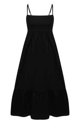 Женское хлопковое платье FAITHFULL THE BRAND черного цвета по цене 26800 руб., арт. FF1847-BLK | Фото 1 Женское хлопковое платье FAITHFULL THE BRAND черного цвета, арт. FF1847-BLK | Фото 1 (Материал внешний: Хлопок; Длина Ж (юбки, платья, шорты): Миди; Женское Кросс-КТ: Платье-одежда, Сарафаны; Случай: Повседневный; Стили: Бохо)