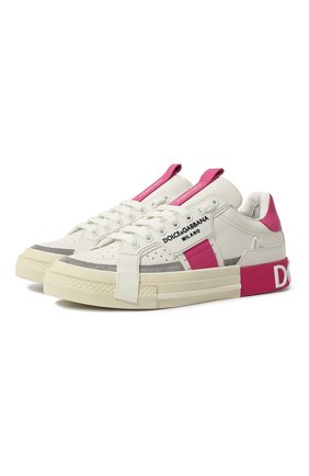 Женские кожаные кеды custom 2.zero DOLCE & GABBANA фуксия цвета по цене 59950 руб., арт. CK1863/A0838 | Фото 1 Женские кожаные кеды custom 2.zero DOLCE & GABBANA фуксия цвета, арт. CK1863/A0838 | Фото 1 (Подошва: Платформа; Материал внутренний: Натуральная кожа)