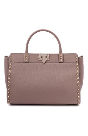 Женская сумка rockstud small VALENTINO бежевого цвета по цене 155500 руб., арт. WW2B0I15/VSF | Фото 1 Женская сумка rockstud small VALENTINO бежевого цвета, арт. WW2B0I15/VSF | Фото 1 (Ремень/цепочка: На ремешке; Размер: small; Материал: Натуральная кожа; Сумки-технические: Сумки top-handle, Сумки через плечо)