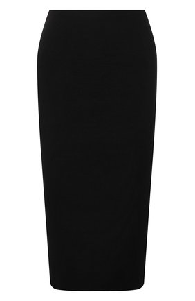 Женская юбка из шерсти и шелка VALENTINO черного цвета по цене 94400 руб., арт. WB0RA8B06BS | Фото 1 Женская юбка из шерсти и шелка VALENTINO черного цвета, арт. WB0RA8B06BS | Фото 1 (Материал подклада: Вискоза; Длина Ж (юбки, платья, шорты): До колена; Материал внешний: Шерсть; Женское Кросс-КТ: Юбка-одежда; Стили: Кэжуэл)