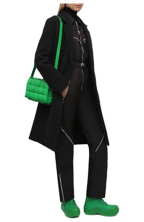 Женские текстильные ботинки puddle bomber BOTTEGA VENETA зеленого цвета по цене 68750 руб., арт. 667218/VBSD7 | Фото 2 Женские текстильные ботинки puddle bomber BOTTEGA VENETA зеленого цвета, арт. 667218/VBSD7 | Фото 2 (Материал внутренний: Текстиль; Материал внешний: Текстиль; Женское Кросс-КТ: Хайкеры-ботинки; Каблук высота: Низкий; Подошва: Платформа)