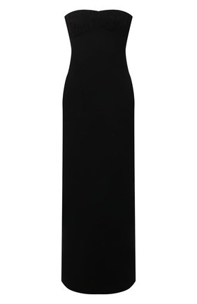 Женское шерстяное платье SAINT LAURENT черного цвета по цене 238500 руб., арт. 665176/Y024K | Фото 1 Женское шерстяное платье SAINT LAURENT черного цвета, арт. 665176/Y024K | Фото 1 (Длина Ж (юбки, платья, шорты): Миди; Материал внешний: Шерсть; Материал подклада: Шелк; Женское Кросс-КТ: Платье-одежда; Случай: Вечерний; Стили: Романтичный)