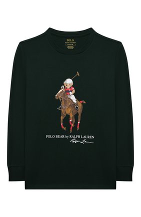 Детская хлопковый лонгслив POLO RALPH LAUREN темно-зеленого цвета по цене 4720 руб., арт. 323852014 | Фото 1 Детская хлопковый лонгслив POLO RALPH LAUREN темно-зеленого цвета, арт. 323852014 | Фото 1 (Материал внешний: Хлопок; Рукава: Длинные; Мальчики Кросс-КТ: Лонгслив-одежда; Ростовка одежда: 13 - 15 лет | 158 см, 10 - 11 лет | 140 - 146см, 9 лет | 134 см, 16 лет | 164 см)