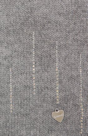 Детский шарф из шерсти и кашемира IL TRENINO светло-серого цвета, арт. 21 5885 | Фото 2 (Материал: Кашемир, Шерсть, Текстиль)
