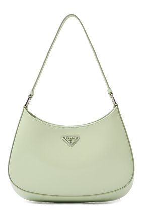 Женская сумка cleo PRADA светло-зеленого цвета, арт. 1BC499-ZO6-F0934-OOO | Фото 1 (Материал: Натуральная кожа; Сумки-технические: Сумки top-handle; Размер: medium)