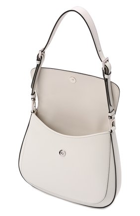 Женская сумка cleo PRADA молочного цвета, арт. 1BD303-ZO6-F0PG7-HOO | Фото 5 (Сумки-технические: Сумки через плечо; Материал: Натуральная кожа; Ремень/цепочка: На ремешке; Размер: small)