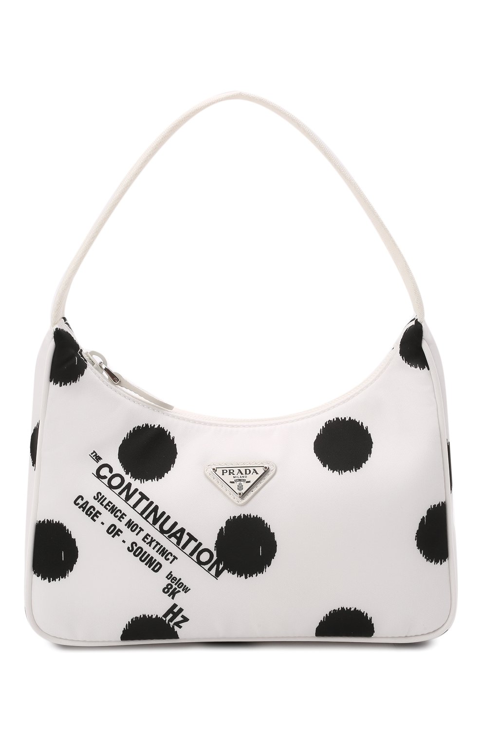 Женская сумка prada re edition bag PRADA белого цвета, арт. 1NE515-2DW9-F0009 | Фото 1 (Сумки-технические: Сумки top-handle; Материал: Текстиль)