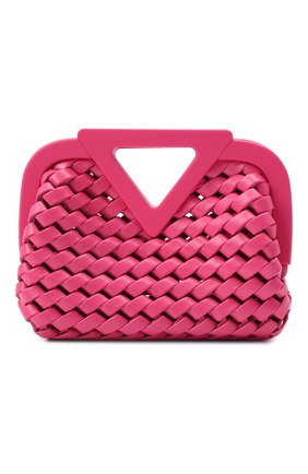 Женская сумка point small BOTTEGA VENETA фуксия цвета по цене 233500 руб., арт. 666860/V14N1 | Фото 1 Женская сумка point small BOTTEGA VENETA фуксия цвета, арт. 666860/V14N1 | Фото 1 (Материал: Натуральная кожа; Сумки-технические: Сумки top-handle, Сумки через плечо; Ремень/цепочка: На ремешке; Размер: small; Женское Кросс-КТ: Вечерняя сумка)