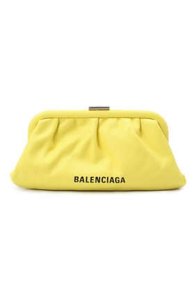 Женский клатч cloud xs BALENCIAGA желтого цвета по цене 62850 руб., арт. 618895/1IZ03 | Фото 1 Женский клатч cloud xs BALENCIAGA желтого цвета, арт. 618895/1IZ03 | Фото 1 (Материал: Натуральная кожа; Женское Кросс-КТ: Клатч-клатчи; Размер: small; Ремень/цепочка: На ремешке)
