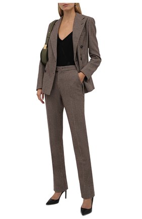 Женские шерстяные брюки RALPH LAUREN коричневого цвета по цене 98900 руб., арт. 290858165 | Фото 2 Женские шерстяные брюки RALPH LAUREN коричневого цвета, арт. 290858165 | Фото 2 (Длина (брюки, джинсы): Удлиненные; Материал внешний: Шерсть; Стили: Кэжуэл)