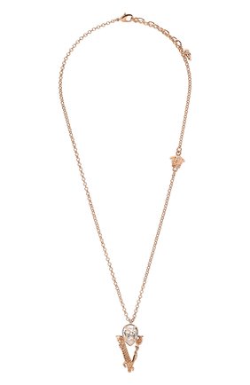Женская кулон на цепочке virtus VERSACE золотого цвета по цене 40950 руб., арт. 1000887/1A00621 | Фото 1 Женская кулон на цепочке virtus VERSACE золотого цвета, арт. 1000887/1A00621 | Фото 1 (Материал: Металл)