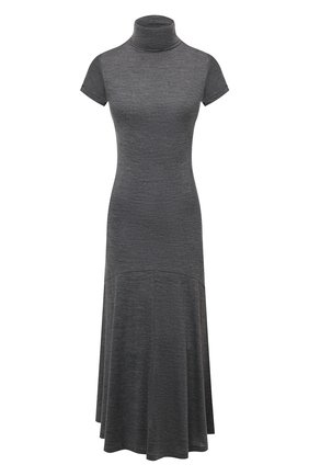Женское платье из шерсти и вискозы POLO RALPH LAUREN серого цвета по цене 28400 руб., арт. 211843259 | Фото 1 Женское платье из шерсти и вискозы POLO RALPH LAUREN серого цвета, арт. 211843259 | Фото 1 (Материал внешний: Шерсть, Вискоза; Рукава: Короткие; Длина Ж (юбки, платья, шорты): Миди; Женское Кросс-КТ: Платье-одежда; Стили: Кэжуэл; Случай: Повседневный; Кросс-КТ: Трикотаж)