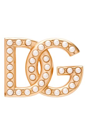 Женская брошь DOLCE & GABBANA золотого цвета по цене 23950 руб., арт. WPN6L2/W1111 | Фото 1 Женская брошь DOLCE & GABBANA золотого цвета, арт. WPN6L2/W1111 | Фото 1 (Материал: Металл)
