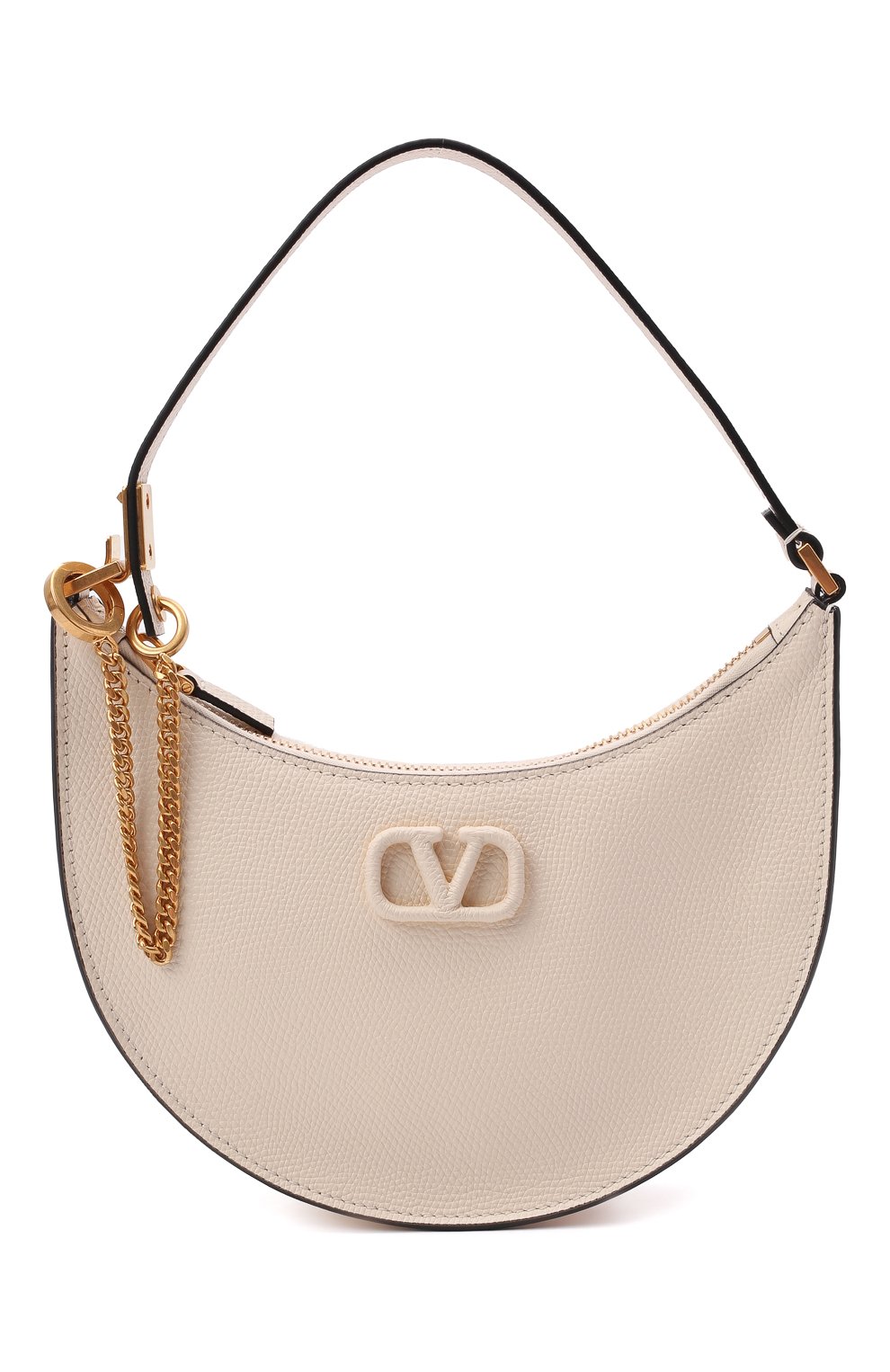 Женская сумка vsling mini VALENTINO кремвого цвета, арт. WW2P0W19/RQR | Фото 1 (Сумки-технические: Сумки top-handle; Материал: Натуральная кожа; Размер: mini)