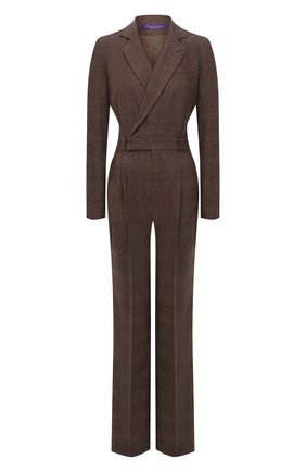 Женский шерстяной комбинезон RALPH LAUREN коричневого цвета по цене 255000 руб., арт. 290856501 | Фото 1 Женский шерстяной комбинезон RALPH LAUREN коричневого цвета, арт. 290856501 | Фото 1 (Рукава: Длинные; Материал внешний: Шерсть; Длина (брюки, джинсы): Удлиненные; Материал подклада: Купро; Женское Кросс-КТ: Комбинезон-одежда; Случай: Повседневный; Стили: Кэжуэл)