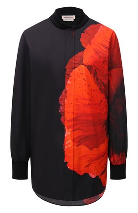 Женская хлопковая рубашка ALEXANDER MCQUEEN разноцветного цвета по цене 113500 руб., арт. 679604/QZAEE | Фото 1 Женская хлопковая рубашка ALEXANDER MCQUEEN разноцветного цвета, арт. 679604/QZAEE | Фото 1 (Длина (для топов): Удлиненные; Материал внешний: Хлопок; Рукава: Длинные; Женское Кросс-КТ: Рубашка-одежда; Принт: С принтом; Стили: Кэжуэл)